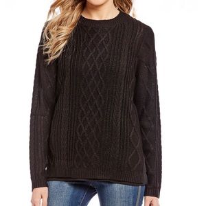 NWT Jessica Simpson Black Glora Shimmer Sweater